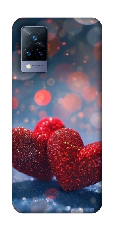 Чохол на Vivo V21 Red hearts фото 1 з 1