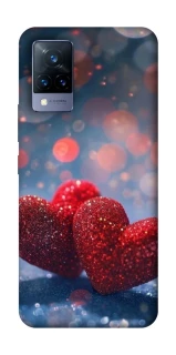 Чехол на Vivo V21 Red hearts фото 1 из 1