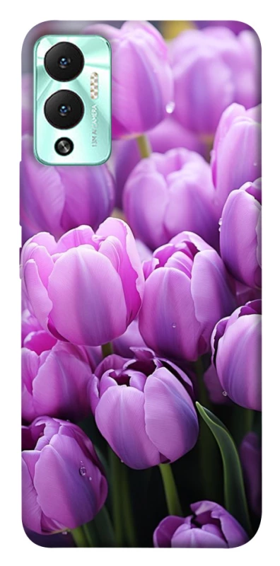 Чехол на Infinix Hot 12 Play Фиолетовые тюльпаны фото 1 из 1