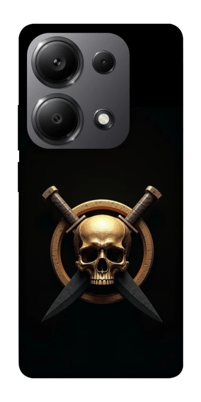 Чохол на Xiaomi Redmi Note 13 Pro 4G Golden Skull фото 1 з 1