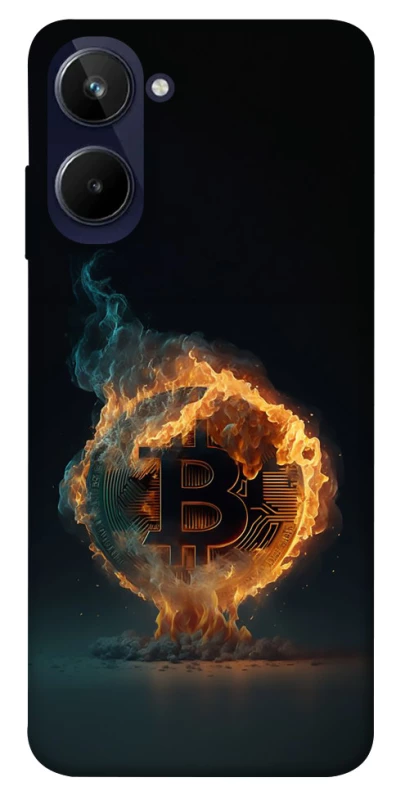 Чехол на Realme 10 4G Fire Bitcoin фото 1 из 1