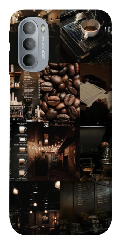 Чохол на Motorola Moto G31 Coffee collage ver.1 фото 1 з 1