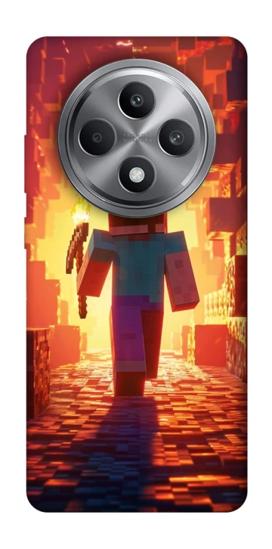 Чохол на Oppo Reno 12 F 4G Minecraft adventure фото 1 з 1