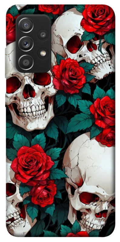 Чохол на Samsung Galaxy A52 4G / A52 5G skull and rose фото 1 з 1