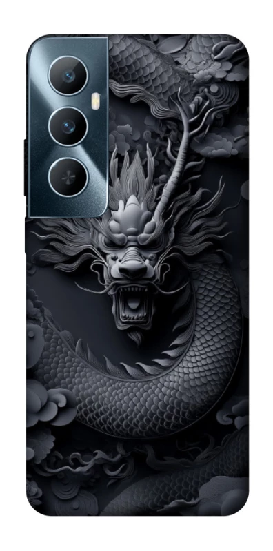 Чехол на Realme C65 4G black dragon фото 1 из 1
