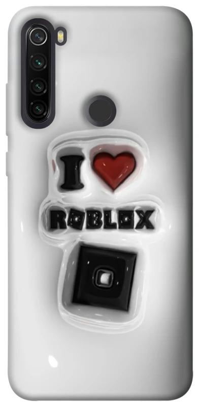 Чохол на Xiaomi Redmi Note 8T I love Roblox фото 1 з 1