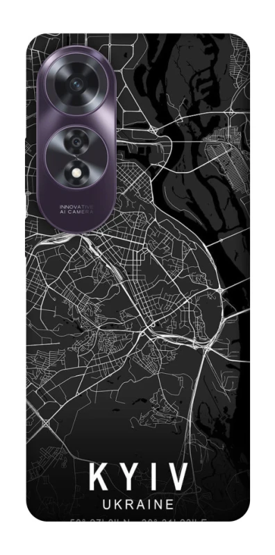 Чехол на Oppo A60 Kyiv map фото 1 из 1