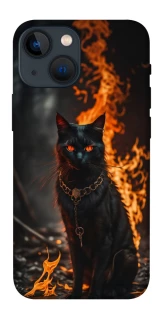 Чехол на Apple iPhone 13 mini (5.4") Огненный кот фото 1 из 1