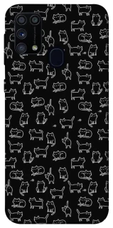 Чохол на Samsung Galaxy M31 Black Cats фото 1 Чохол на Samsung Galaxy M31 Black Cats фото 1 з 1