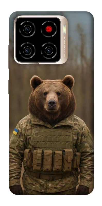 Чохол на ZTE Blade A56 Ведмідь захисник фото 1 з 1