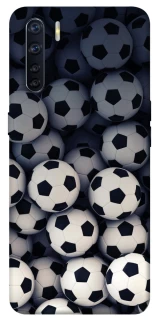 Чехол на Oppo A91 Футбольные мячи фото 1 из 1