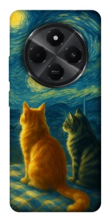 Чехол на Xiaomi Poco C75 Cats under the stars фото 1 Чехол на Xiaomi Poco C75 Cats under the stars фото 1 из 1