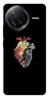 Чохол на Xiaomi Poco F7 Ultra Heart with flowers фото 1 з 1