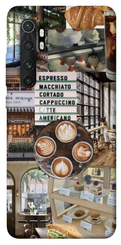 Чохол на Xiaomi Mi Note 10 Lite Coffee collage ver.5 фото 1 з 1