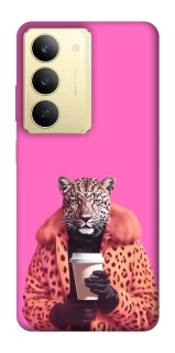 Чохол на Realme 14x Леопард з кавою фото 1 з 1