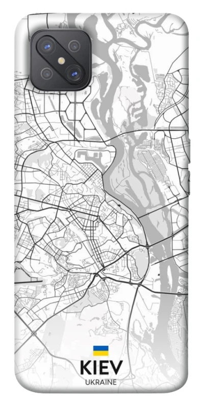 Чохол на Oppo A92s Kiev white map фото 1 з 1