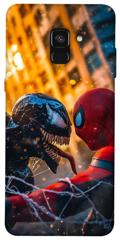 Чехол на Samsung A530 Galaxy A8 (2018) Venom vs Spiderman фото 1 из 1