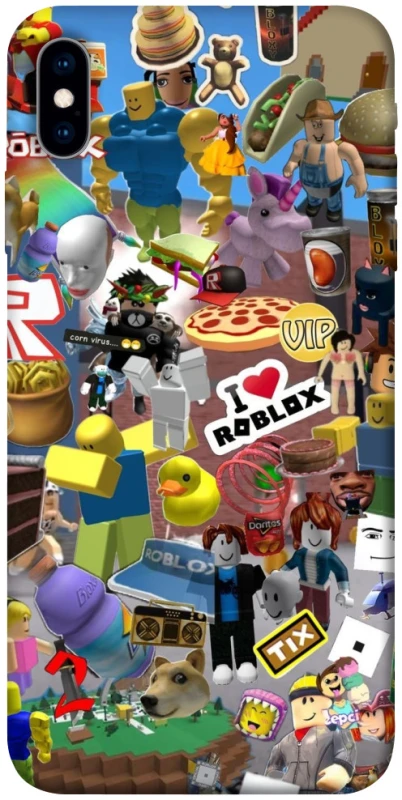 Чехол на Apple iPhone X (5.8") Roblox collage ver.5 фото 1 из 1