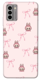 Чохол на Nokia G22 Pink bows and Labubus фото 1 з 1
