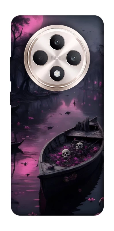 Чехол на Oppo Reno 12 F 4G/5G Boat and flamingo фото 1 из 1