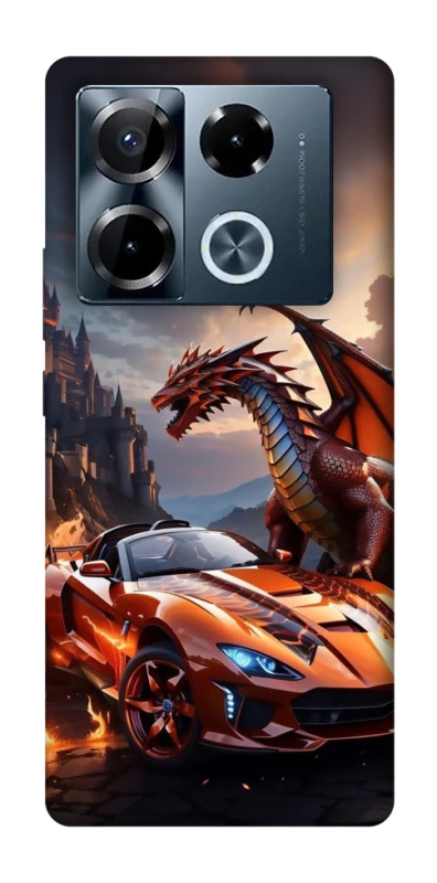 Чохол на Infinix Note 40 Pro 4G Сar and dragon фото 1 з 1