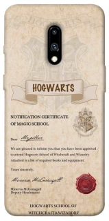 Чехол на OnePlus 7 The Hogwarts acceptance letter фото 1 из 1