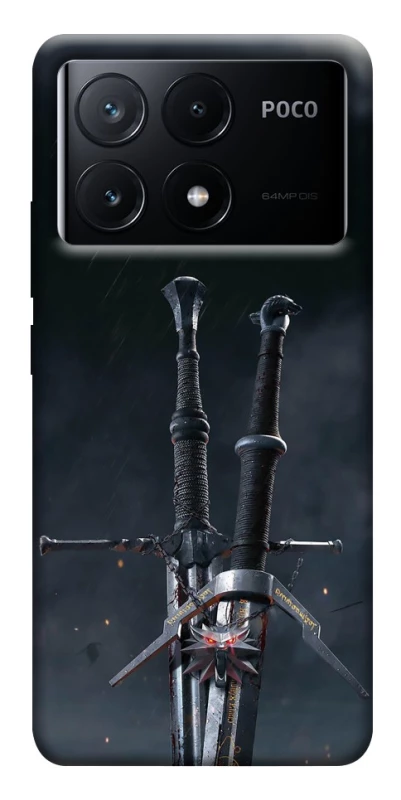 Чехол на Xiaomi Poco X6 Мечи Ведьмака фото 1 из 1