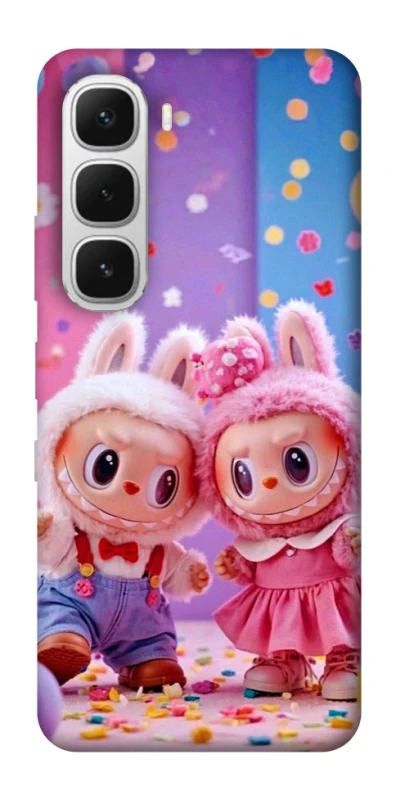Чохол на Infinix Hot 60i Labubu twins ver.3 фото 1 з 1