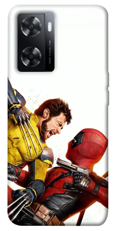 Чехол на Oppo A77s Deadpool and Wolverine фото 1 из 1