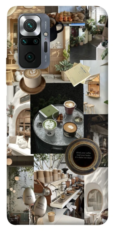 Чехол на Xiaomi Redmi Note 10 Pro Coffee collage ver.4 фото 1 из 1