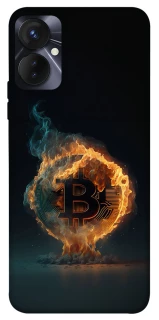 Чохол на TECNO Spark 9 Pro (KH7n) Fire Bitcoin фото 1 з 1