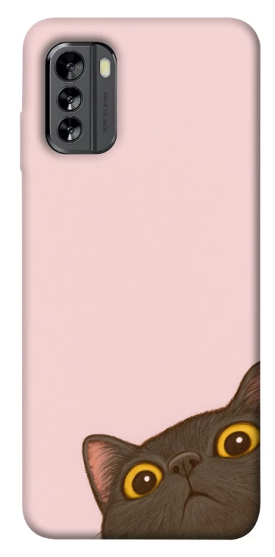 Чохол на Nokia G60 Peeping cat фото 1 з 1