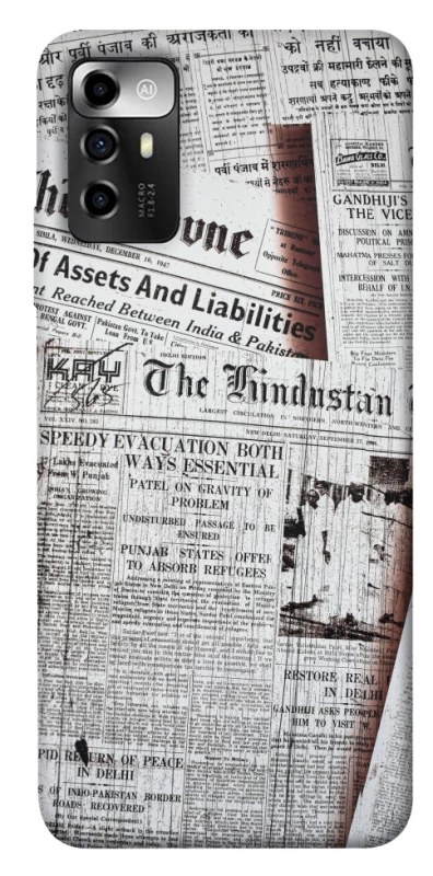 Чехол на ZTE Blade A72 Газеты фото 1 из 1