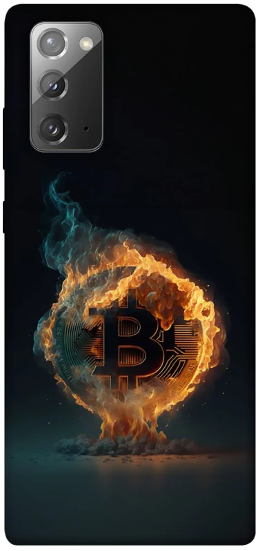 Чохол на Samsung Galaxy Note 20 Fire Bitcoin фото 1 з 1