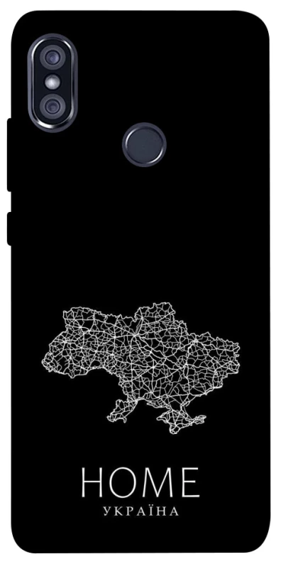 Чохол на Xiaomi Redmi Note 5 Pro / Note 5 (AI Dual Camera) Ukraine black map фото 1 з 1