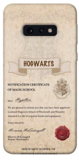 Чехол на Samsung Galaxy S10e The Hogwarts acceptance letter фото 1 из 1