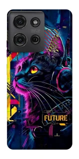 Чехол на Motorola Moto G75 Cyber Cat v2 фото 1 из 1
