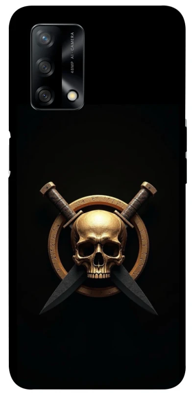 Чохол на Oppo A74 4G Golden Skull фото 1 з 1
