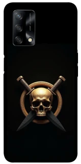 Чохол на Oppo A74 4G Golden Skull фото 1 з 1