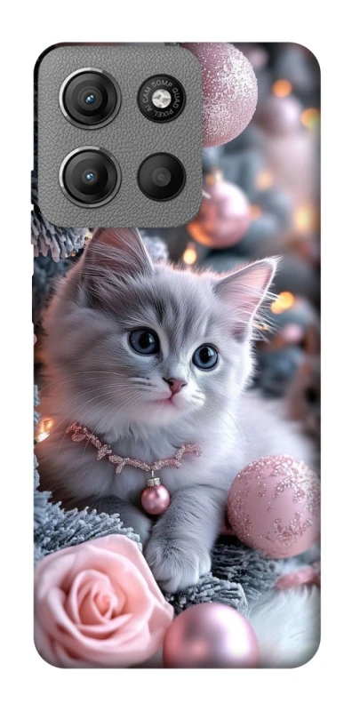 Чехол на Motorola Moto G15 Power Christmas Kitty фото 1 из 1