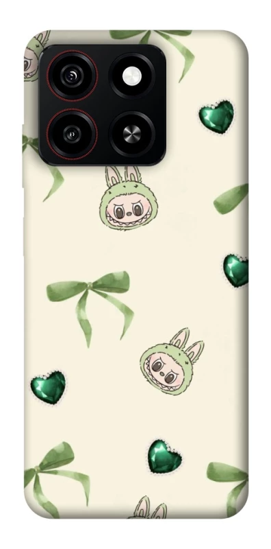 Чохол на ZTE Blade A35 4G Labubu Green Heart фото 1 з 1