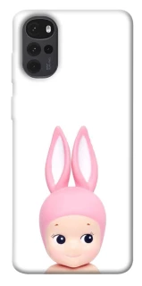 Чохол на Motorola Moto G22 Minimal Bunny Peek фото 1 з 1