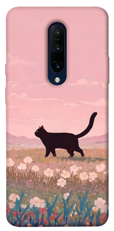 Чехол на OnePlus 7 Pro cat on a field фото 1 из 1
