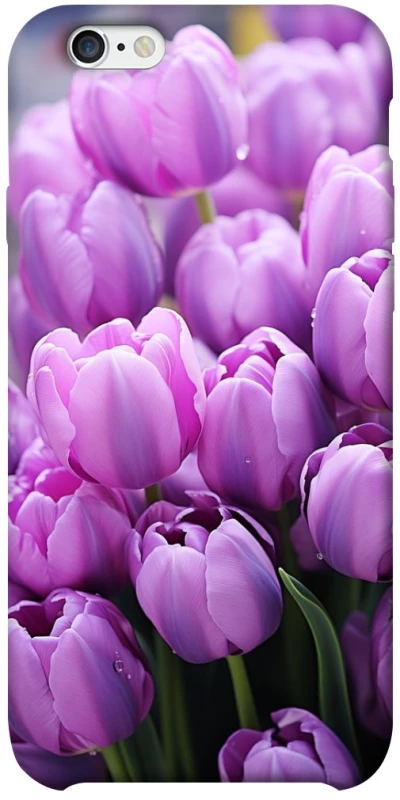 Чехол на Apple iPhone 6/6s plus (5.5") Фиолетовые тюльпаны фото 1 из 1