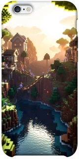 Чехол на Apple iPhone 6/6s plus (5.5") Minecraft sunset фото 1 из 1