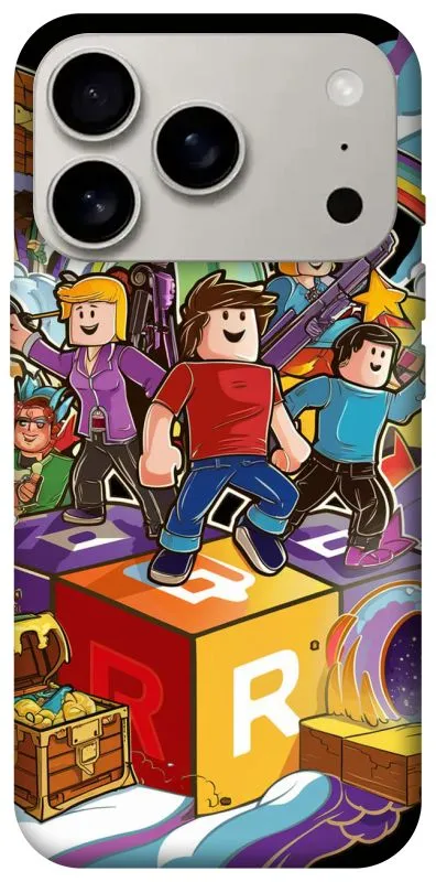Чехол на Apple iPhone 18 Pro Roblox family фото 1 из 2