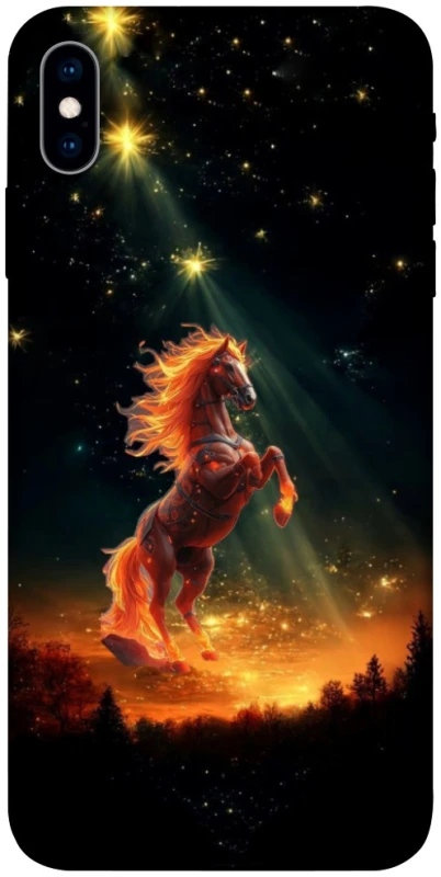 Чохол на Apple iPhone X (5.8") Red Fire Horse ver.2 фото 1 з 1