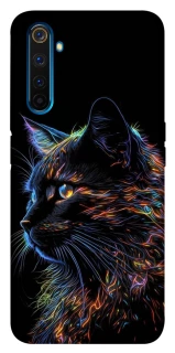 Чохол на Realme 6 Pro Чорний кіт фото 1 з 1