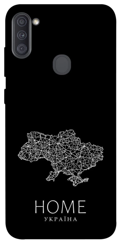 Чохол на Samsung Galaxy A11 Ukraine black map фото 1 з 1