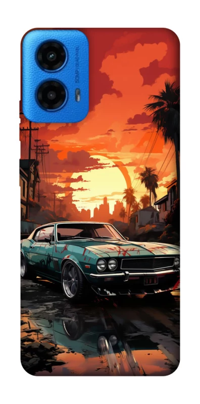 Чохол на Motorola Moto G45 Car at sunset фото 1 з 1